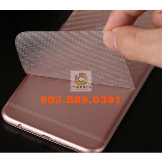Miếng dán mặt lưng skin carbon Oppo F5/ F5 Youth