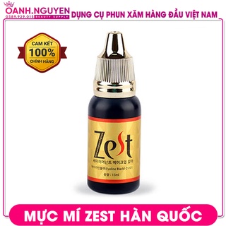 Mực Xăm Mí ZEST Hàn Quốc (Chính Hãng)/ Mực Mí Siêu Đen, Không Trổ Xanh