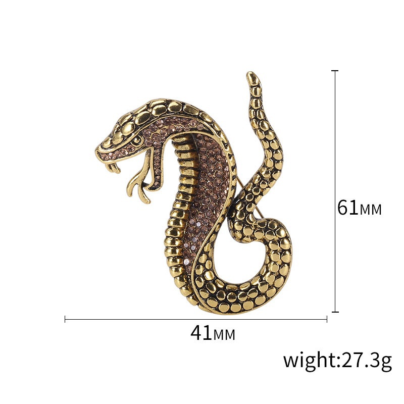 Trâm Cài Áo Hình Rắn Bằng Kim Loại Thời Trang Cho Nam Và Nữ