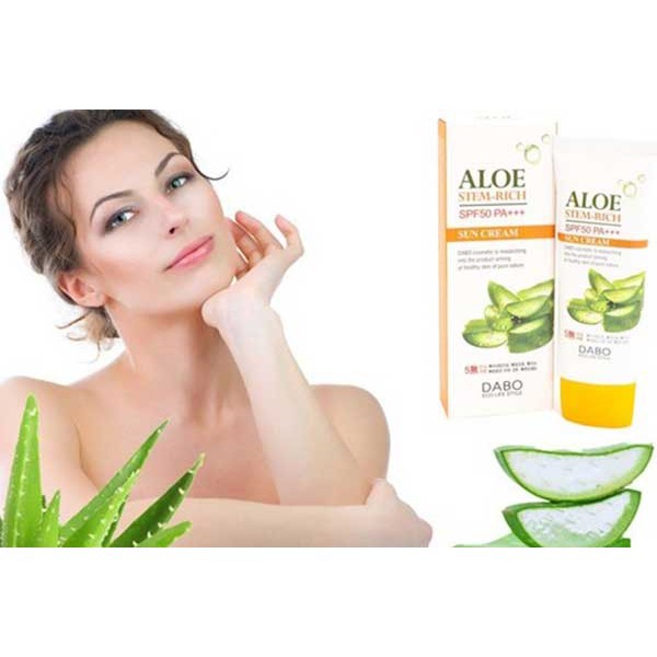 Kem Chống Nắng DABO Lô Hội Aloe Stem Rich Hàn Quốc 70ml ⭐ Hàng Chính Hãng ⭐