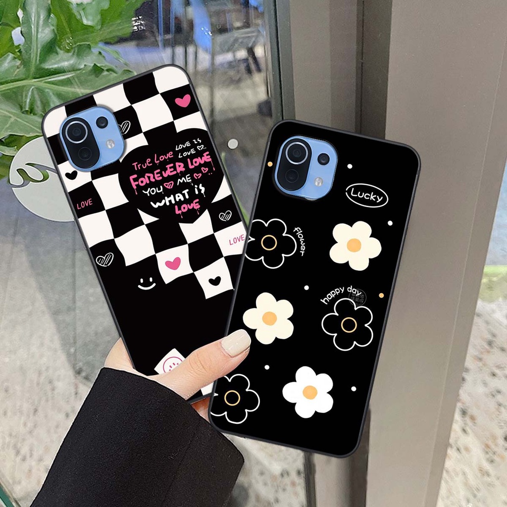 Ốp lưng xiaomi mi 11 lite/ mi 11 lite 5g NE Caro đen trắng cực đẹp