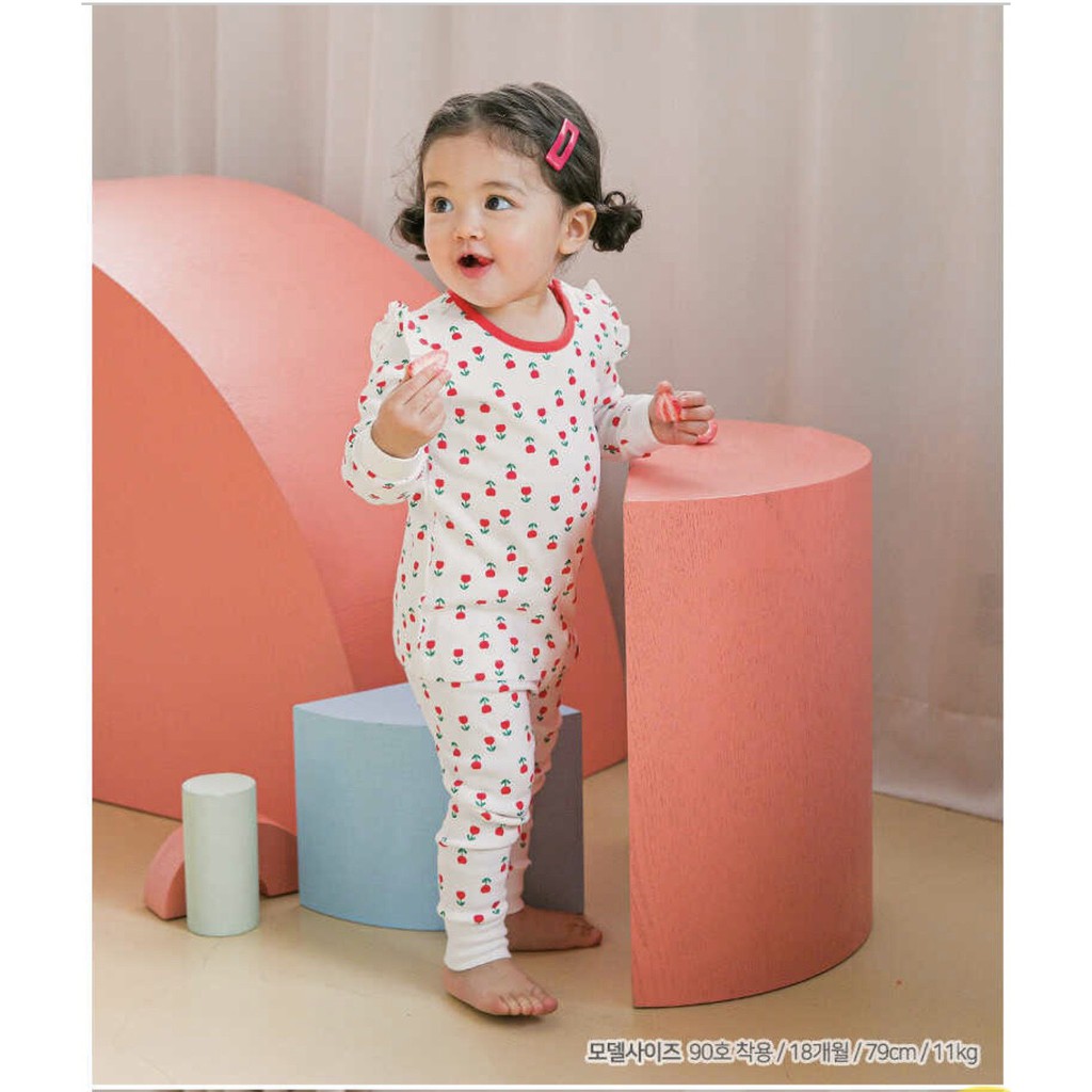 BỘ THU ĐÔNG DÀI TAY CAO CẤP CỦA HÃNG CORDI-I, CHẤT THUN COTTON ORGANIC, MẪU HOA TULIP