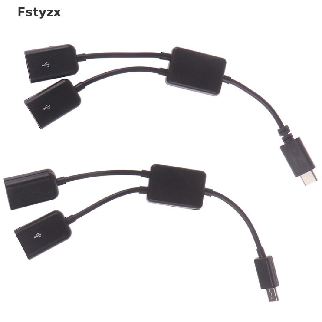 Bộ chia cổng micro usb / type c sang 2 cổng OTG tiện lợi