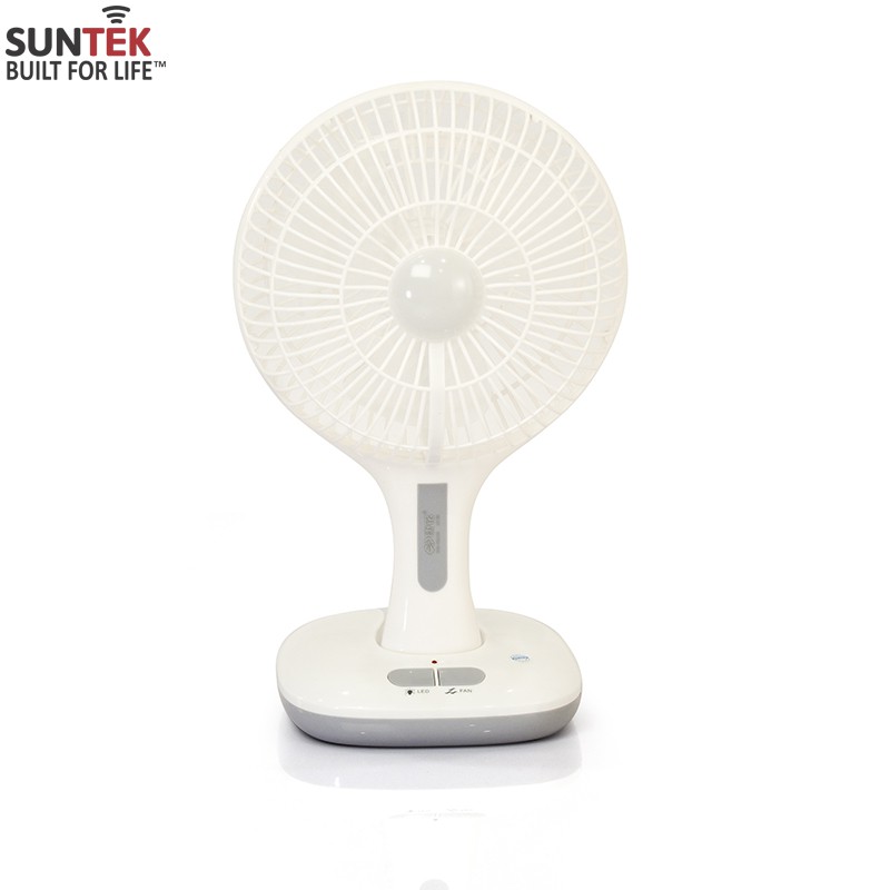 Combo Quạt sạc kiêm PIN sạc dự phòng SUNTEK KM-F0166+Đèn tích điện SUNTEK KM-7713