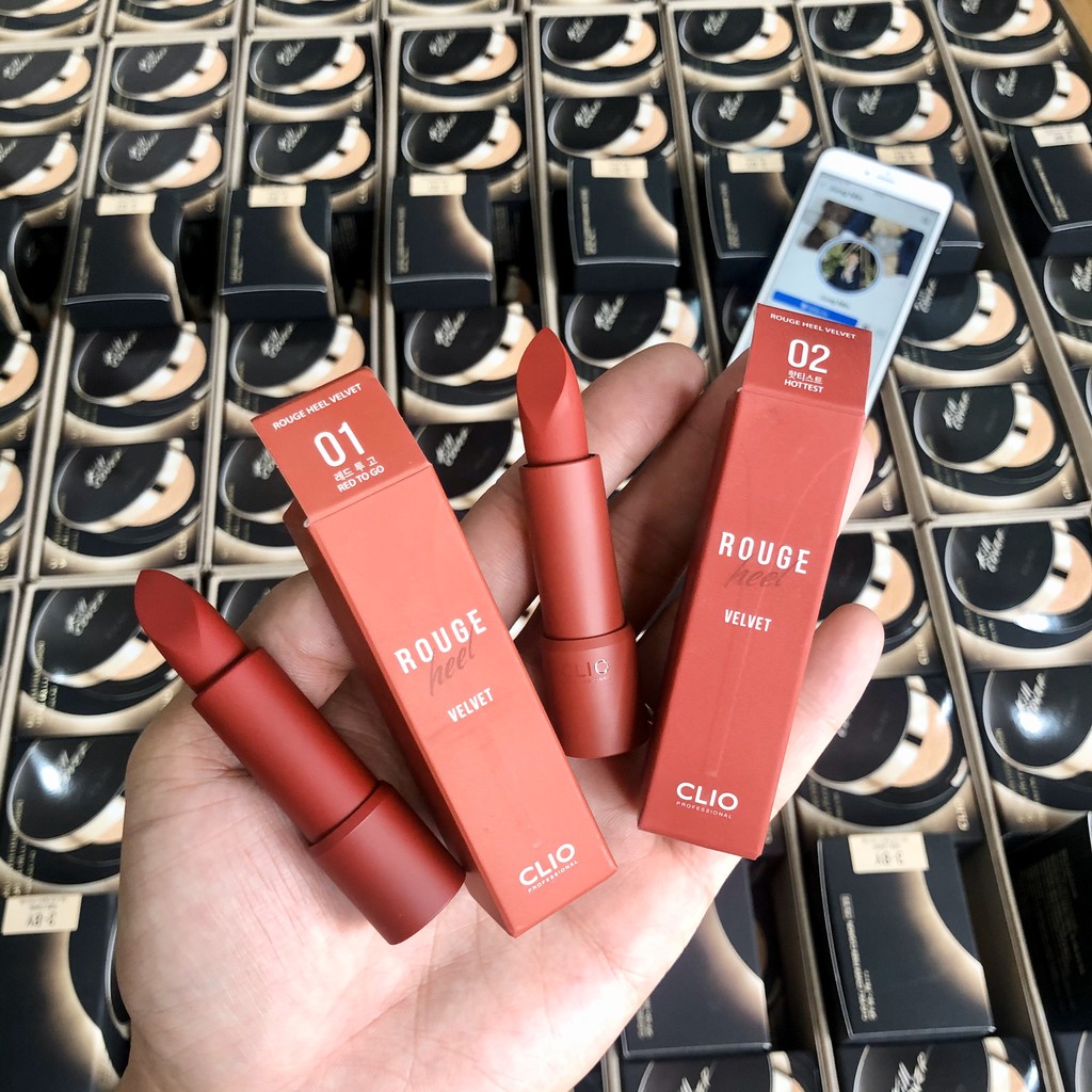 {THANH LÝ} Son Thỏi Lì Clio Rouge Heel Velvet 3.4g | BigBuy360 - bigbuy360.vn