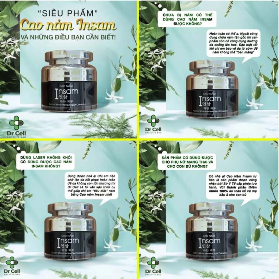 Kem Ngừa Nám Dưỡng Trắng Da, Cao Nám Insam DR Cell 20ml