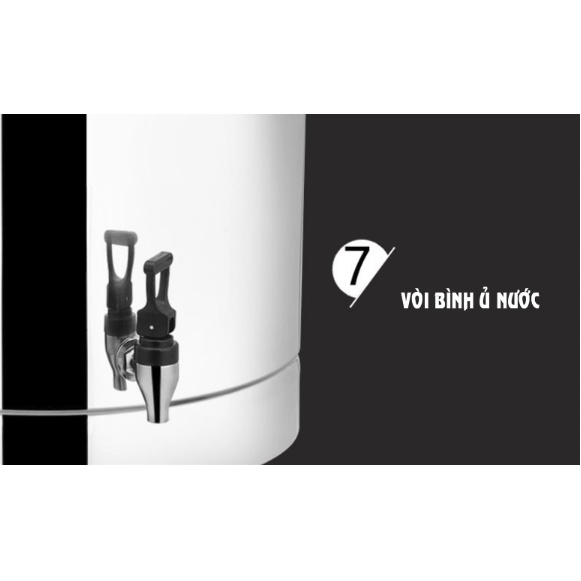 Bình Ủ Trà Vòi Nóng Lạnh 20l inox