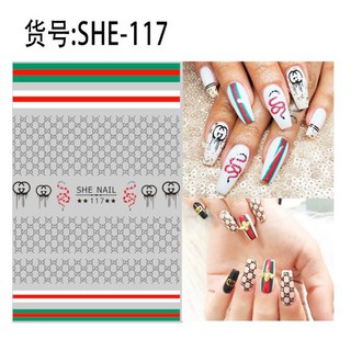 Sticker dán móng mẫu Thương hiệu Ver2