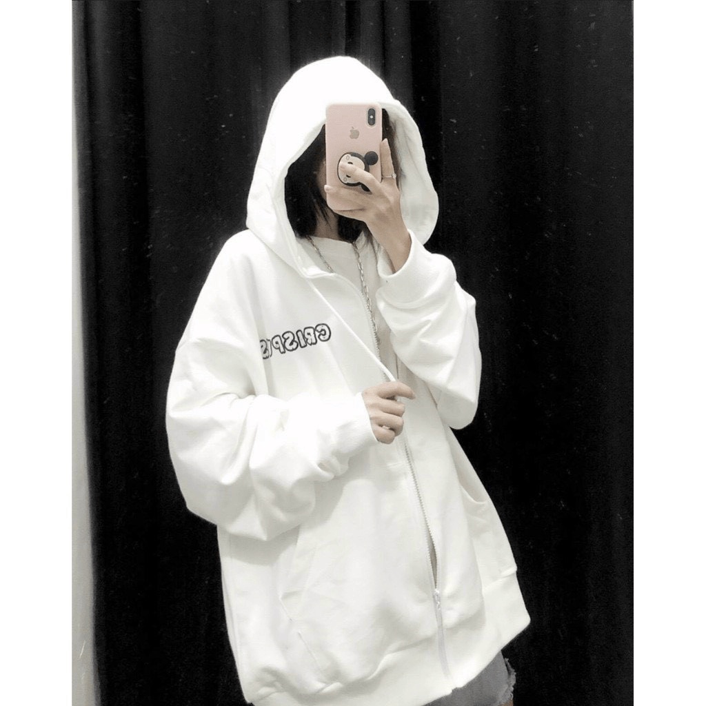 Áo khoác Hoodie nỉ Jacket dây kéo chất nỉ form rộng Unisex nam nữ có mũ CRISPLUS thời trang -TP [NewUnisex]