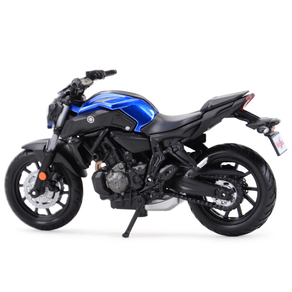 Maisto 1:18 2018 Yamaha MT07 Die Cast Đồ chơi mô hình tĩnh mô tô sưu tầm