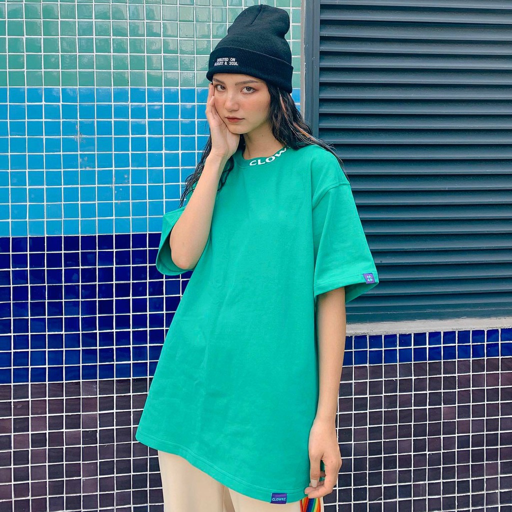 Áo thun tay lỡ local brand Clownz Basic V1 nhiều màu, phông trơn cổ tròn form rộng, cotton, unisex nam nữ