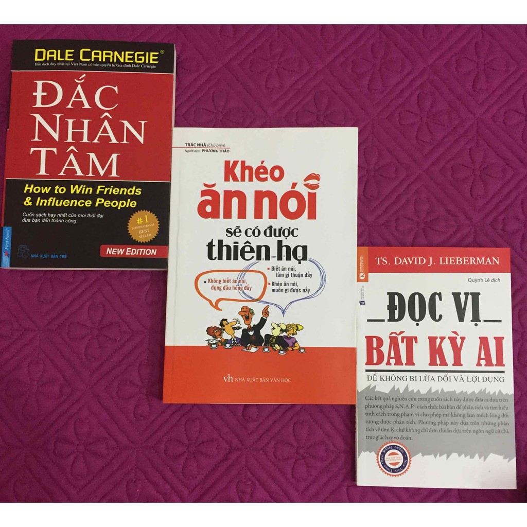 Sách - Combo Đắc nhân tâm + Đọc vị bất kì ai + Khéo ăn nói có được thiên hạ