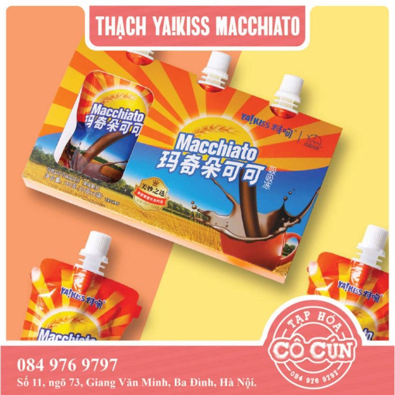 [Mã 267FMCGSALE giảm 8% đơn 500K] [MỚI] Thạch trái cây - Thạch mút Ya!kiss - Lốc 3 bịch đủ các vị