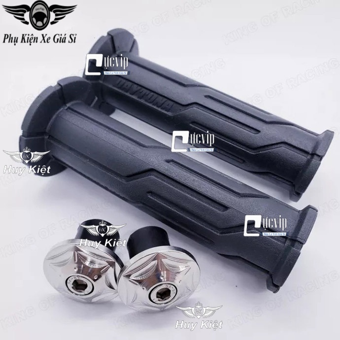 Combo Bao Tay Daytona Kèm Gù Salaya Inox 304 Kiểu Sao Nhọn Gắn Cho Mọi Loại Xe MS5073