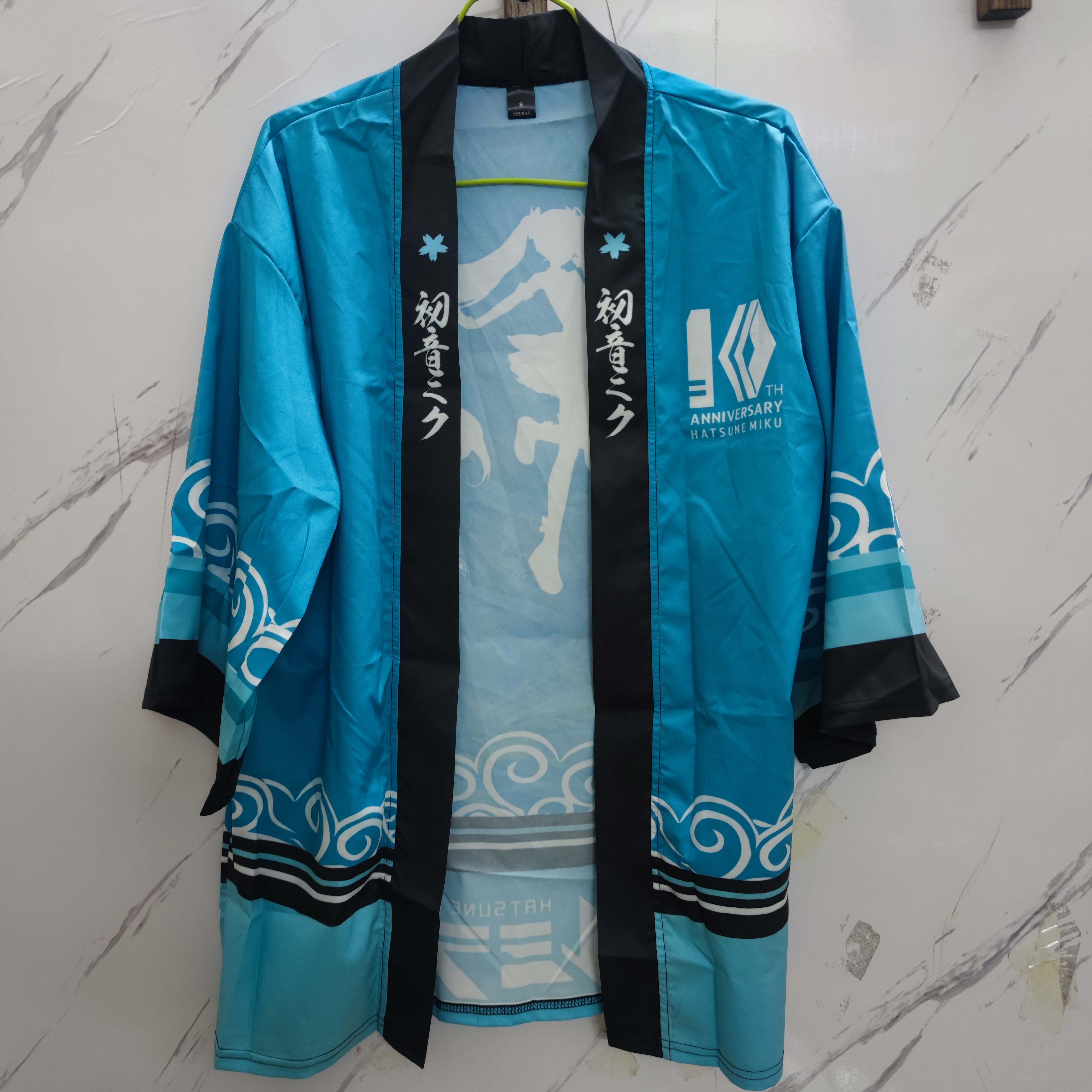 Anime Jacket Women's Kimono Cardigan Haori Yukata Clothes Miku Shirt Removable Cotton Summer Men Cosplay Costume