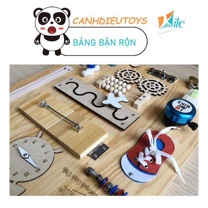 Bảng bận rộn hình ngôi nhà, chất liệu cao cấp, thiết kế sinh động, màu sắc tươi sáng, phát triển vận động tinh