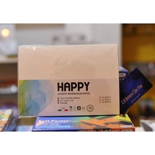 Giấy vẽ màu nước Happy A5,A4 300gsm - Xấp 10 tờ