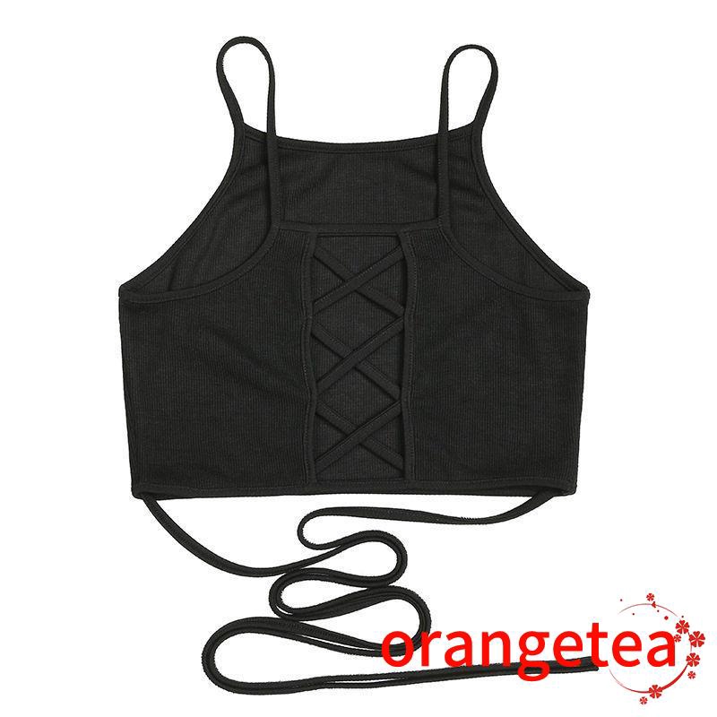 Áo Croptop Hai Dây Màu Sắc Thời Trang Mùa Hè Quyến Rũ Cho Nữ