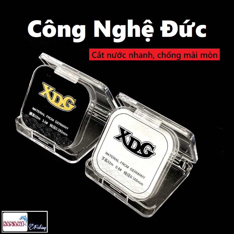 [ Tặng 3 chiếc khẩu trang khử khuẩn cao cấp ] Cước Câu Cá Cao Cấp XDG Công Nghệ Đức 50M Chuyên Làm Trục Làm Thẻo Câu Đài