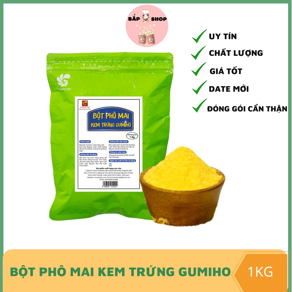 Bột phô mai kem trứng Gumiho gói 1kg - Bắp shop