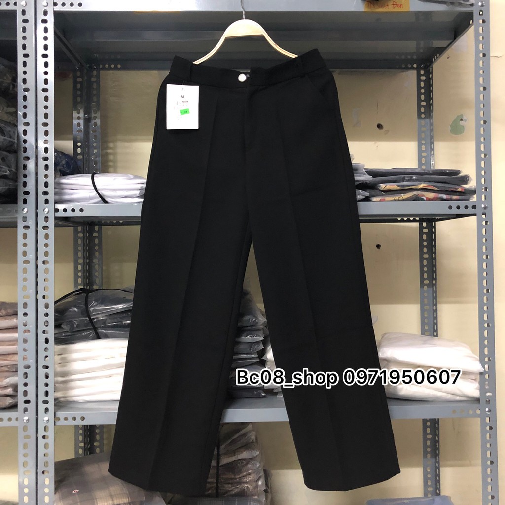 Quần Tây Ống Rộng màu đen SIMPLE PANT - BC013 | BigBuy360 - bigbuy360.vn