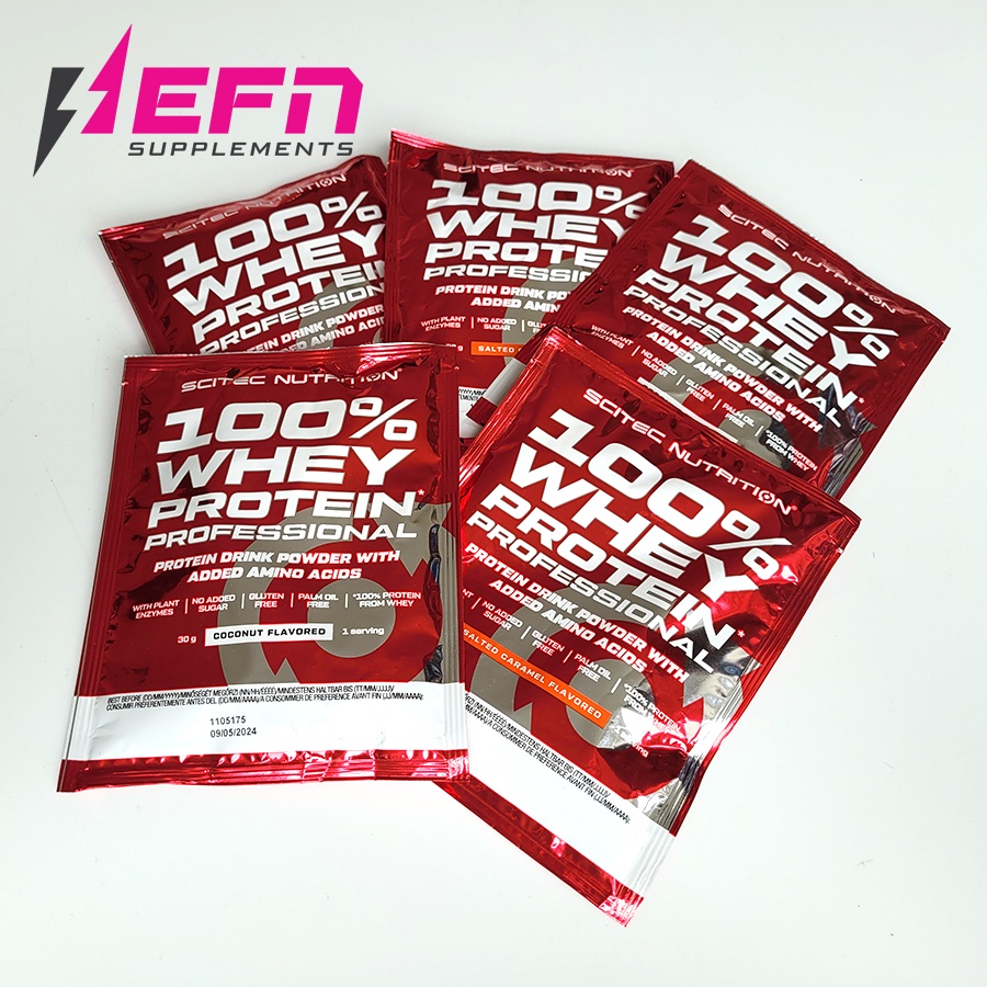 Combo 5 Gói Dùng Thử Sample Whey Professional SCITEC NUTRITION WHEY gói 30G