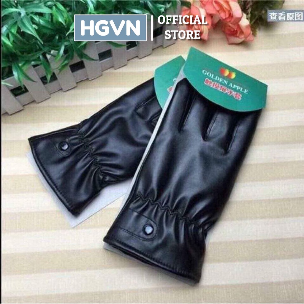 Găng Tay Da Lót Nỉ Giữ Nhiệt #GT101