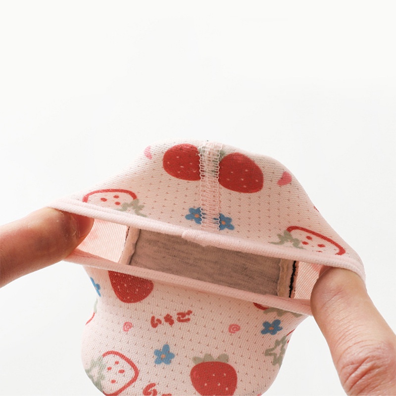 Vớ Cotton Lưới Co Giãn Thoáng Khí Đế Mềm Chống Trượt In Hình Trái Cây Hoạt Hình Đáng Yêu Cho Bé Sơ Sinh