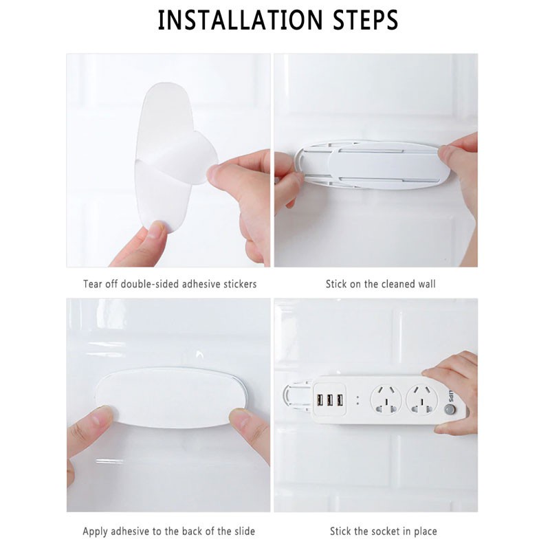 Giá Đỡ Cố Định Ổ Cắm Điện Gắn Tường Không Đục