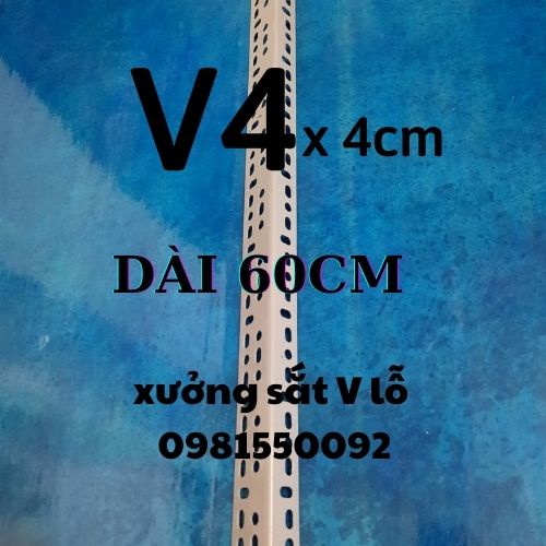 sắt thanh V Lỗ (cây V4x4 - dài 60cm ),sắt V lỗ đa năng,sắt V lắp kệ