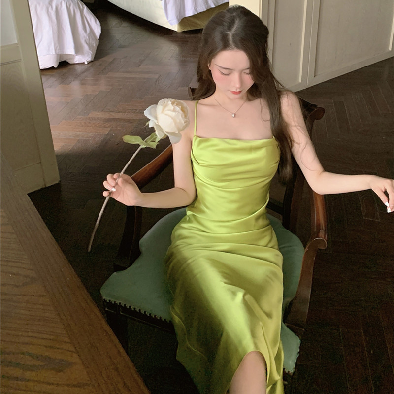 Đầm Hai Dây Dáng Dài Thời Trang Thanh Lịch Dành Cho Nữ | BigBuy360 - bigbuy360.vn