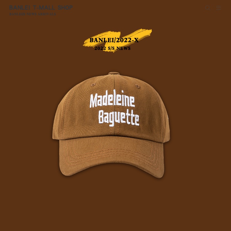 Mũ Lưỡi Trai Mềm Mại Thêu Chữ To Phong Cách Hàn Quốc Thời Trang 2022 Dành Cho Nữ