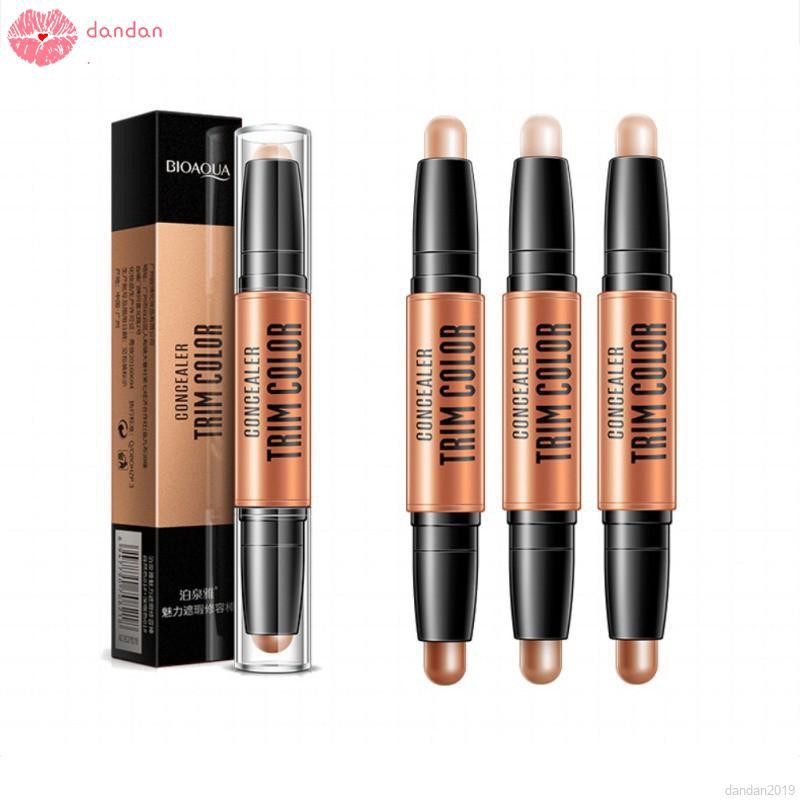 [Hàng mới về] Thỏi kem 2 đầu tạo khối/bắt sáng dùng che khuyết điểm tạo đường nét 3D lôi cuốn cho gương mặt