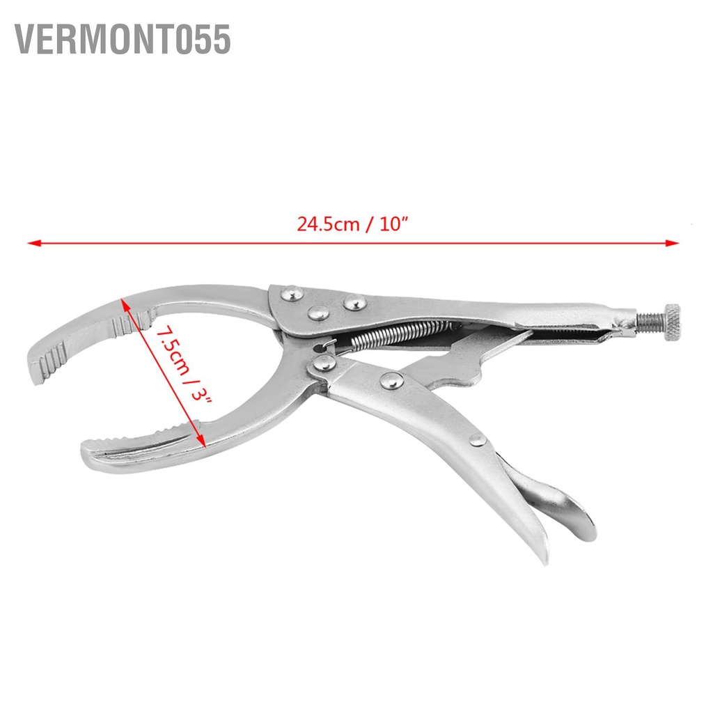 Có thể bán buôn 10 inch Xe ô tô Bộ lọc dầu có thể điều chỉnh Công cụ loại bỏ cờ lê Kìm bấm Vermont055 Hàng giao ngay