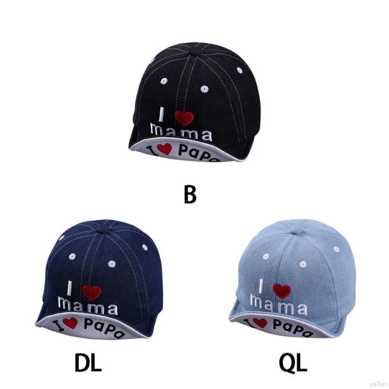 Mũ lưỡi trai trẻ em họa tiết thêu đáng yêu thời trang