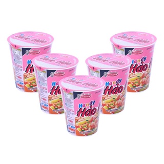 Combo 5 ly mì Handy Hảo Hảo mì ly tôm chua cay 67g tiện dụng
