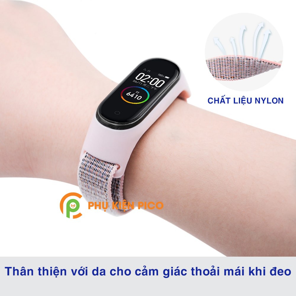 Dây đeo thay thế Xiaomi Mi Band 6 vải Nylon Sport Loop cao cấp siêu bền - Dây Nylon Sport Loop Miband 6