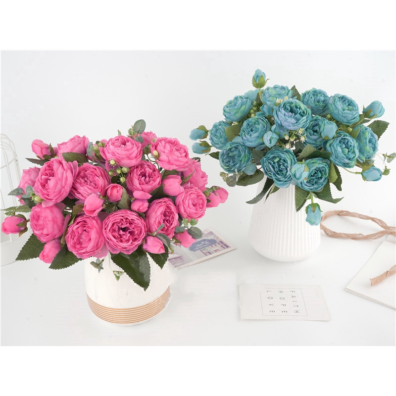 Hoa mẫu đơn giả trang trí không gian độc đáo