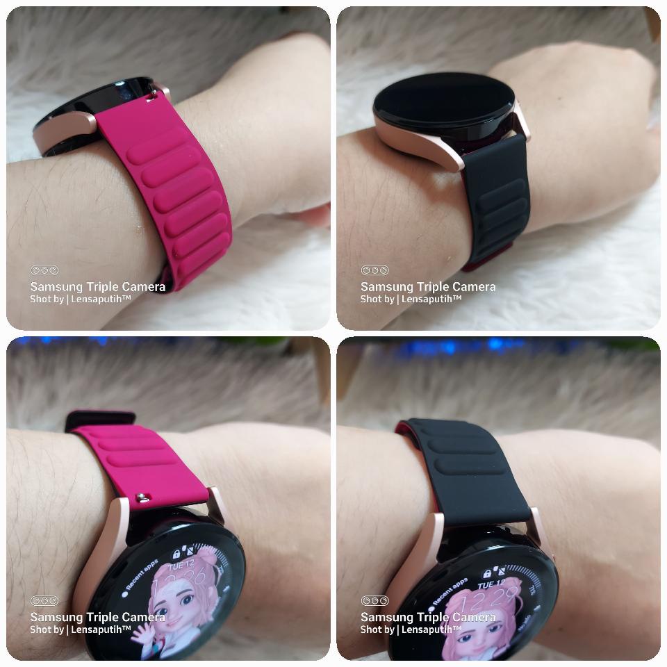 Dây Đeo Silicon Có Nam Châm 20 22mm Cho Garmin Forerunner 255 158 55 245M 645 Garmin Venu 2 2Plus SQ / Vivoactive 3 4 Band