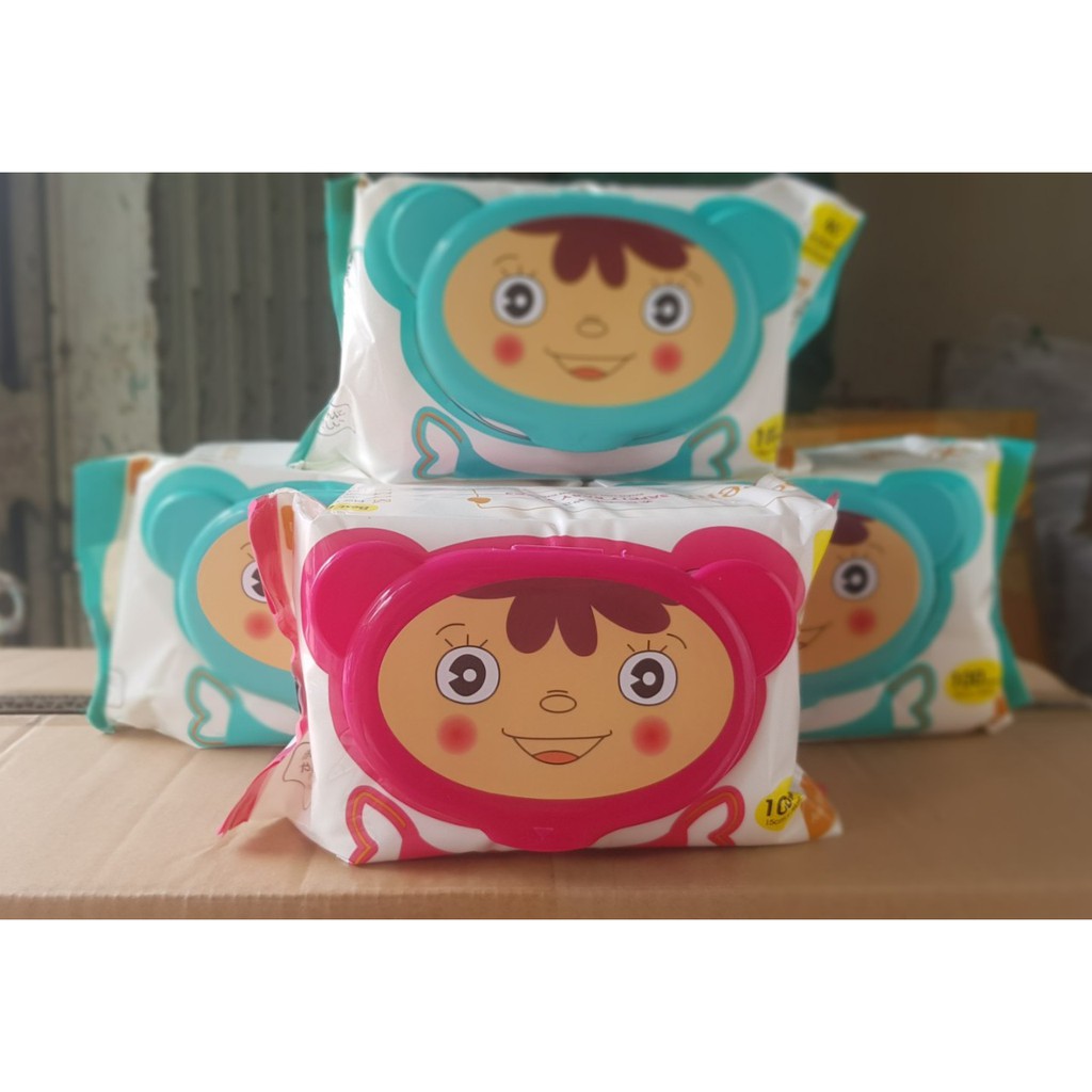 Giấy ướt bịch lớn Doremi 100 sheets không mùi
