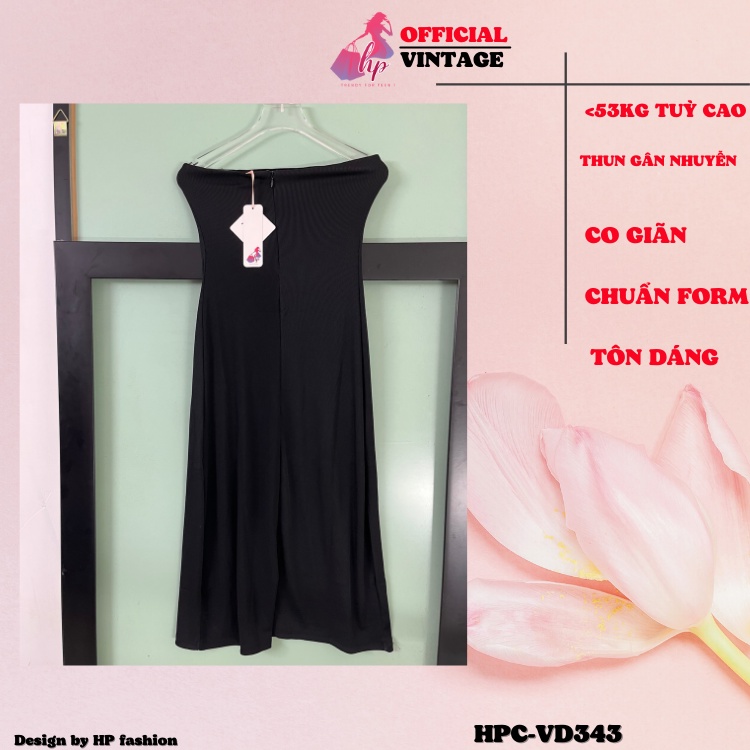 Đầm body ống, váy quây ngực phối dây ngọc khoá kéo lưng dáng dài  sang chảnh dự tiệc hàn quốc VD343