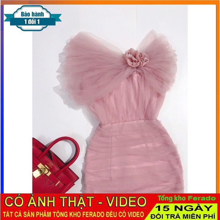 [ xả kho ] MiD Đầm ôm tôn dáng ngực hoa V1154 Mie Design kèm ảnh thật