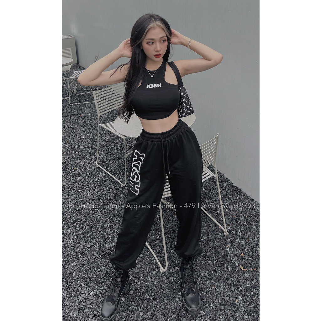 Set thể thao Kish cam đen