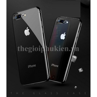 Ốp lưng iPhone SE 2020 360 độ hít nam châm lưng kính trong suốt