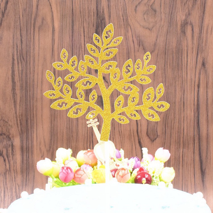 10 Que cắm khung chữ happybirday loại 2 trang trí bánh kem, trang trí bánh sinh nhật