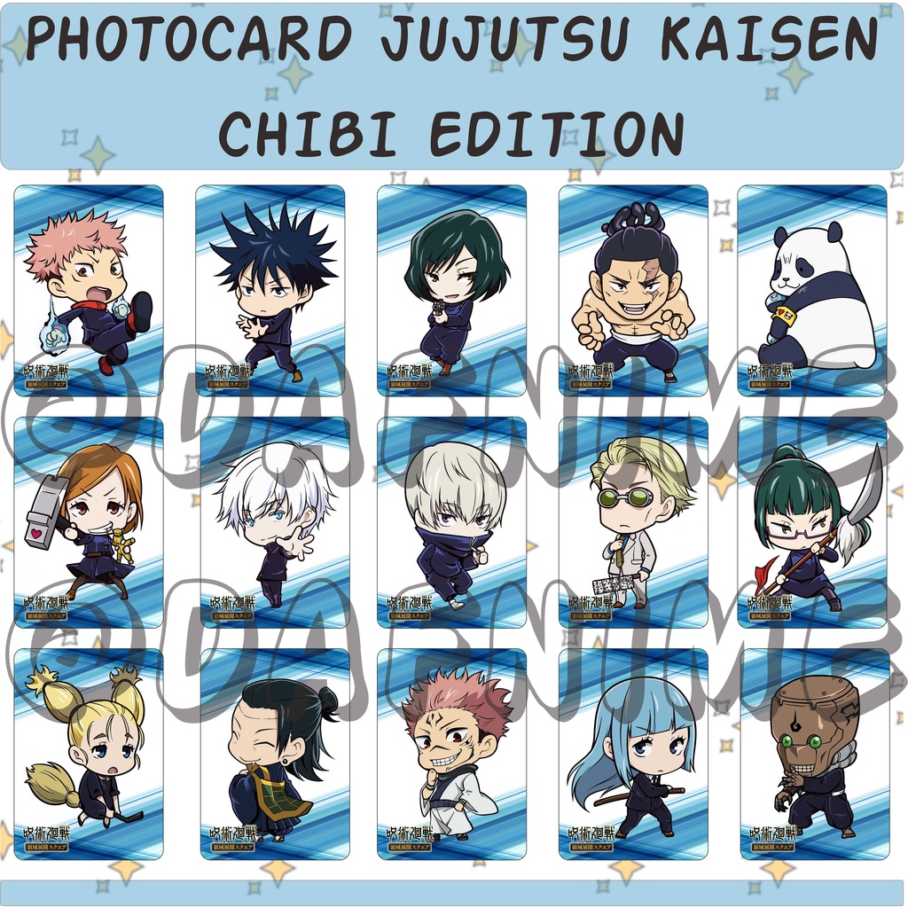 Tranh Treo Poster Hoạt Hình Anime Nhật Bản PHOTOCARD JUJUTSU KAISEN CHIBI