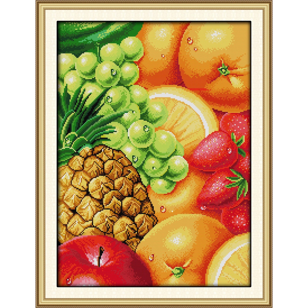 Joy Sunday Fruit 7 Kits Hold Your Hand Counted Stitching Kit