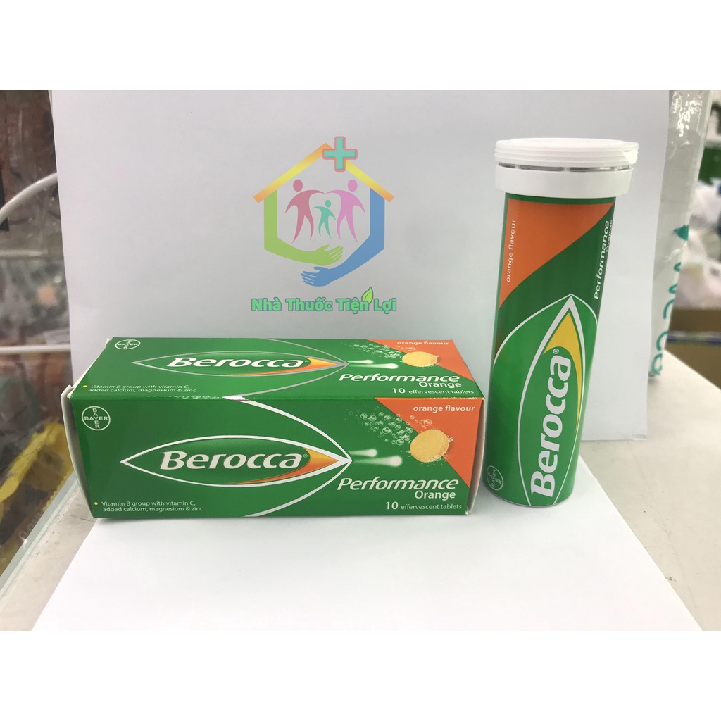 Viên sủi bổ sung vitamin berocca performance hương cam 10 viên tuýp - ảnh sản phẩm 3