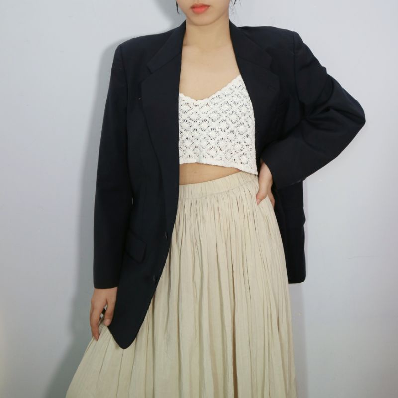 Áo blazer menswear xanh đen