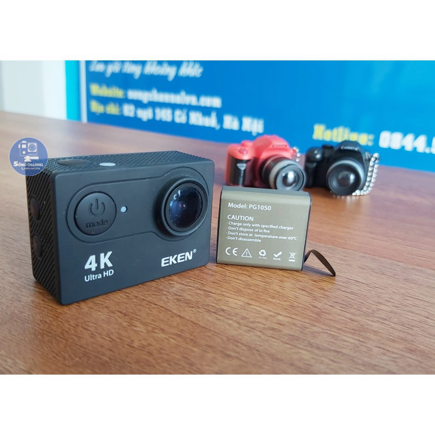 Pin Và Dock Sạc Đôi Cho Eken, SJCam, Amkov 8000s Plus, SooCoo